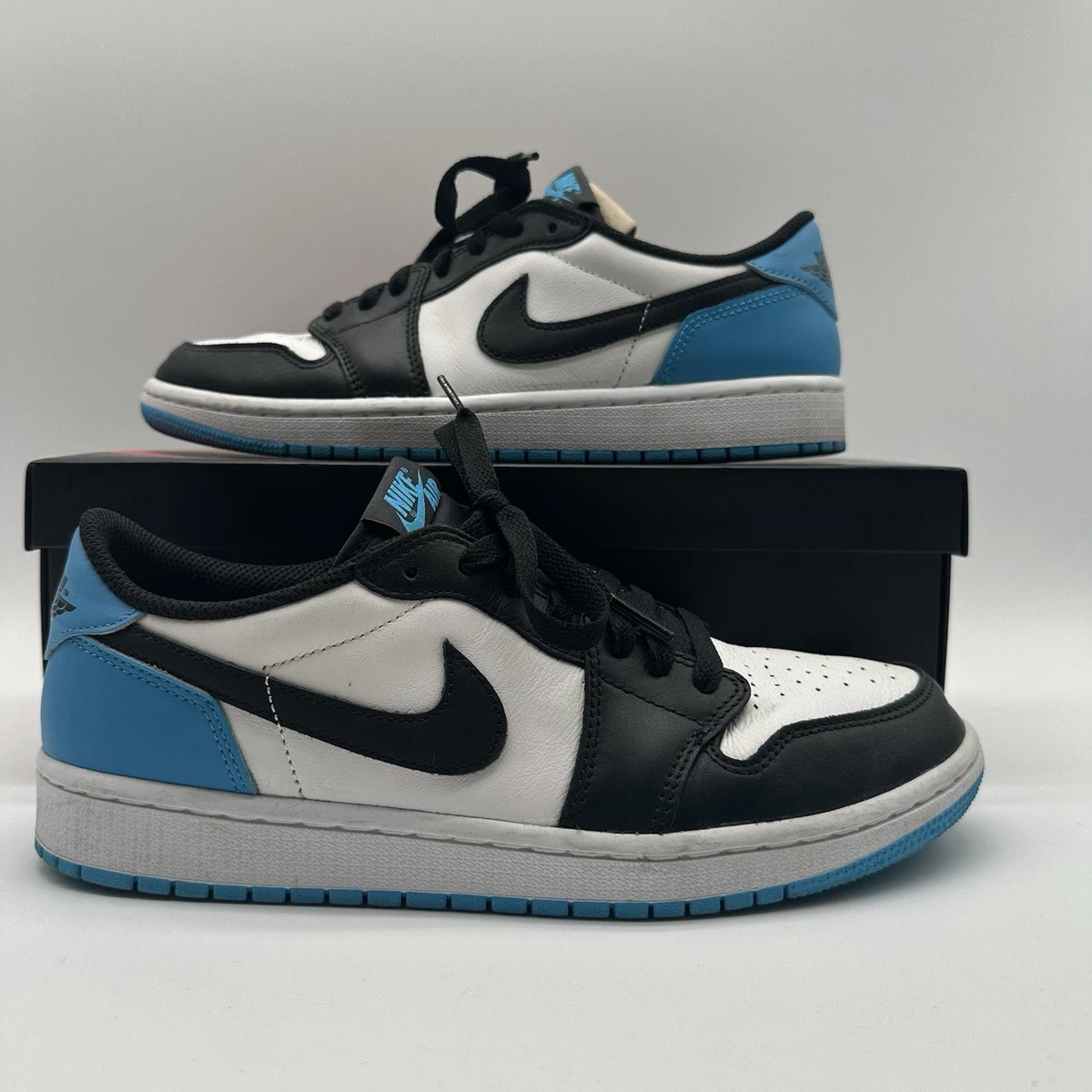 Las mejores ofertas en Jordan 1 Retro Low Black Blue | eBay