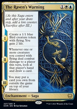 Magic/MTG The Raven's Warning KHM-227 Rare Englisch NM