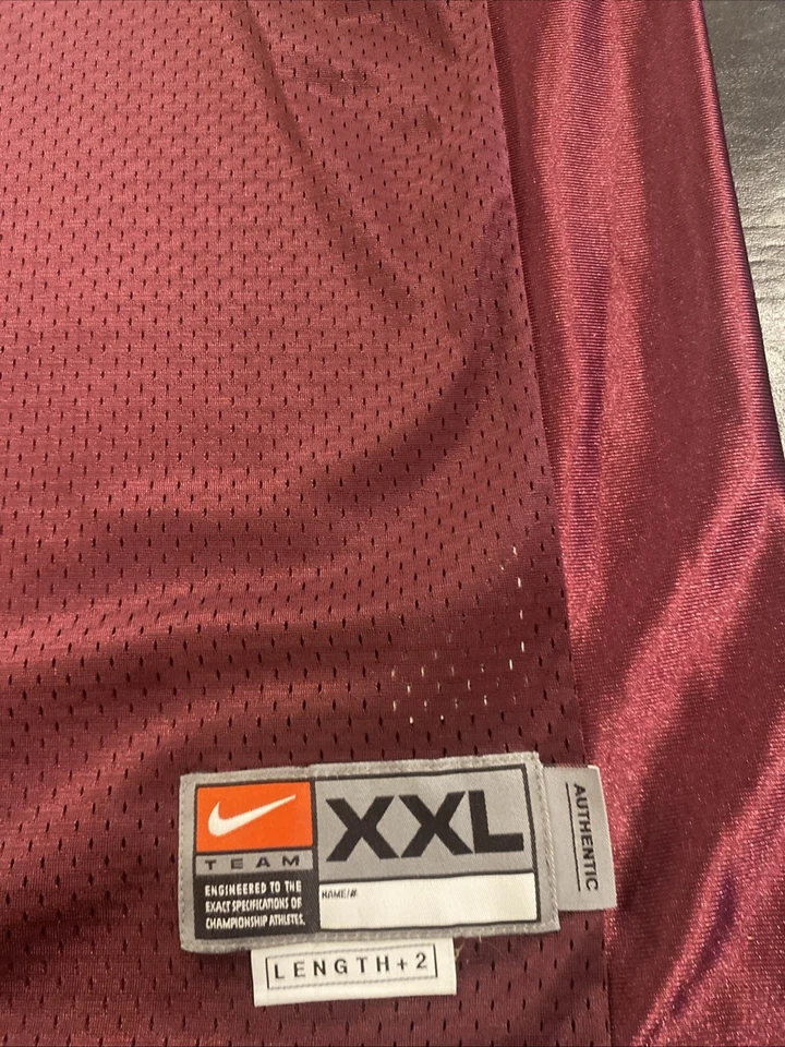 Vintage Nike Virginia Tech Hokies Jersey Mens 2XL Maroon Red Orange Athletic #28 - Image 2 of 4