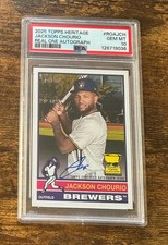2025 Topps Heritage Real One Autograph #ROAJCH Jackson Chourio PSA 10 #S5652