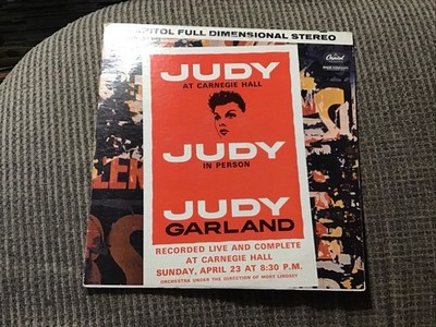 JUDY GARLAND IN PERSON LIVE  1961 2-LP SET CAPITOL PRINT VINTAGE VINYL 