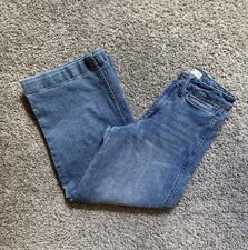 OAT Womens New York Wide Leg Crop Jeans Size 0/25