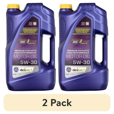 (2 pack) Royal Purple High Performance Motor Oil 5W-30,5 Quarts,Free ship