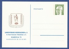 Pr.-Ganzsache HABRIA 71 in Hannover, Landesverband Niedersachsen