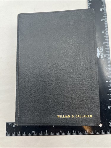 Vintage Holy Bible Revised Standard Version RSV Black Leather Nelson 1957 - Foto 11 di 11
