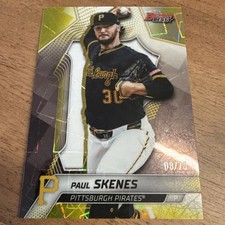 PAUL SKENES Yellow Lazer Refractor /75 #40 Pirates - 2025 Bowman’s Best🔥