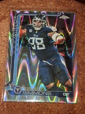 2025 Topps Chrome FOOTBALL - JEFFERY SIMMONS - Ray Wave REFRACTOR #289
