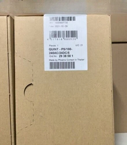 1 Stück NEU Phoenix Contact QUINT-PS-100-240AC/24DC/5 Netzteil 2938581 - Bild 1 von 1