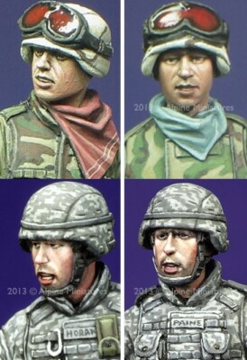 Alpine Miniatures (H007) 1:35 Modern US Infantry Heads