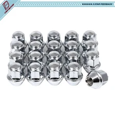 (20) Silver 12x1.5 Lug Nuts For Ford Fusion Ranger Escape EcoSport Lincoln MKC