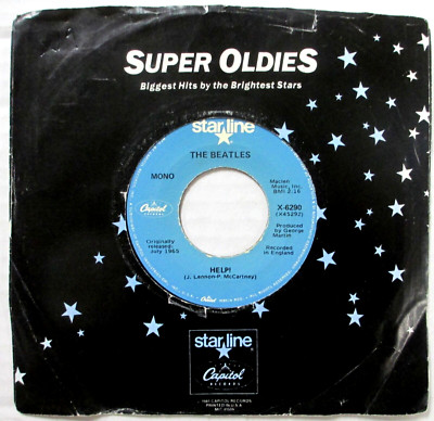 The BEATLES Help! / I'm Down 1981 Blue Starline  #26