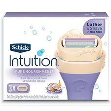 Schick Intuition Dry Skin With Coconut Milk  Almond Oil, 3 Cartridges
