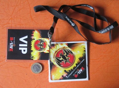 VIP Bacardi Neck Strap Lanyard 18'' x 1/3'' + cd mini