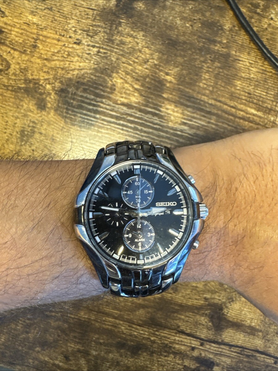 【美品】SEIKO SSC139 Excelsior Solar クロノグラフ Seiko Men's Solar Excelsior Stainless Steel Chronograph