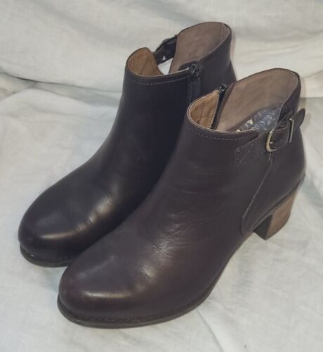Dansko Perry Ankle Boot 40 Chocolate Waterproof Tumbled Zipper  - Picture 1 of 5