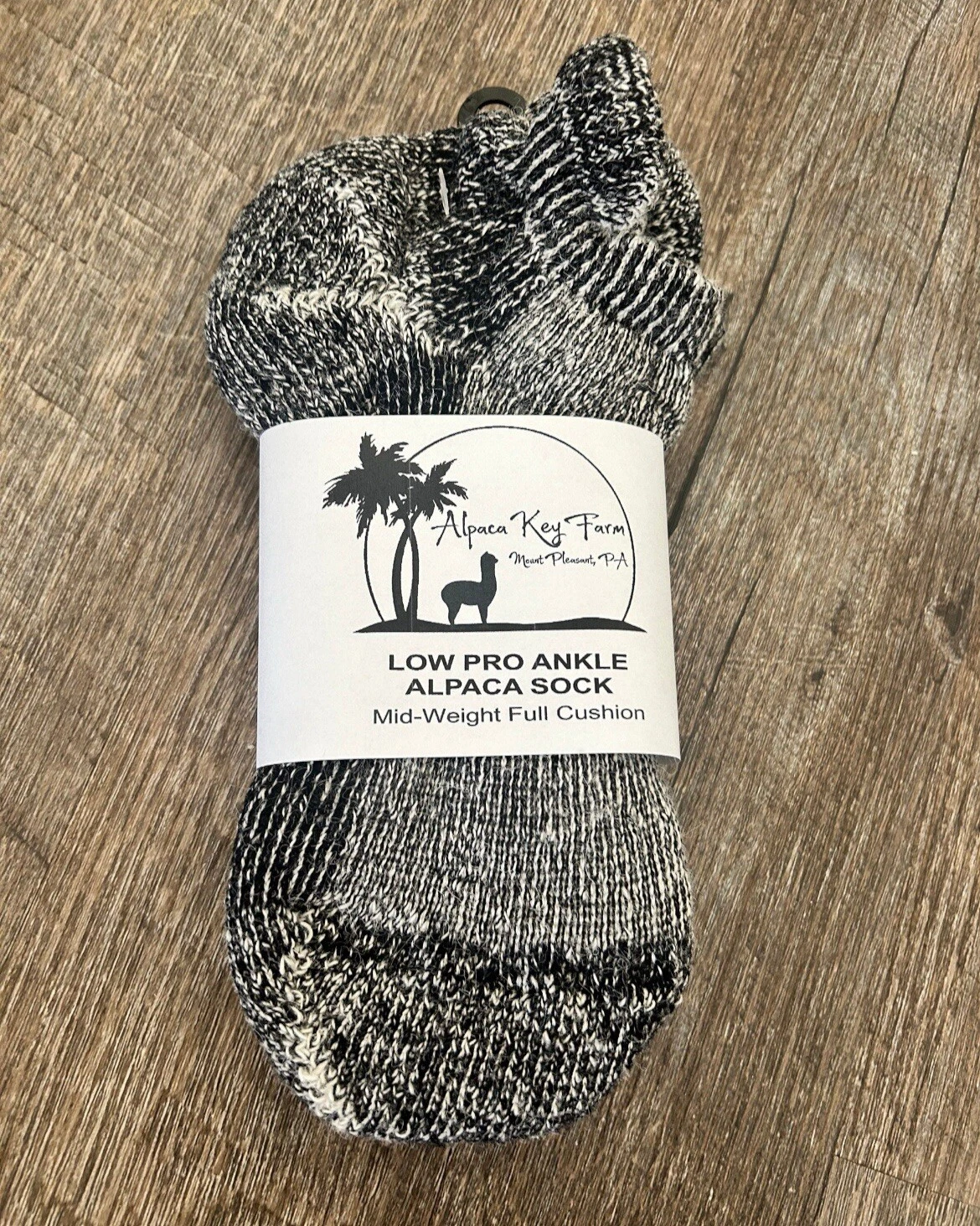 Alpaca Slipper Socks Thick Wool Sock Fleece Socks Gray Ankle Socks Women SMALL
