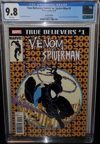 AMAZING SPIDERMAN 300 TRUE BELIEVER VENOM VS SPIDERMAN 1 CGC 9.8 RARE 2ND PRINT!