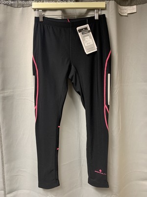 NWT Ron Hill Black/pink Women's Leggings, Sz. XS