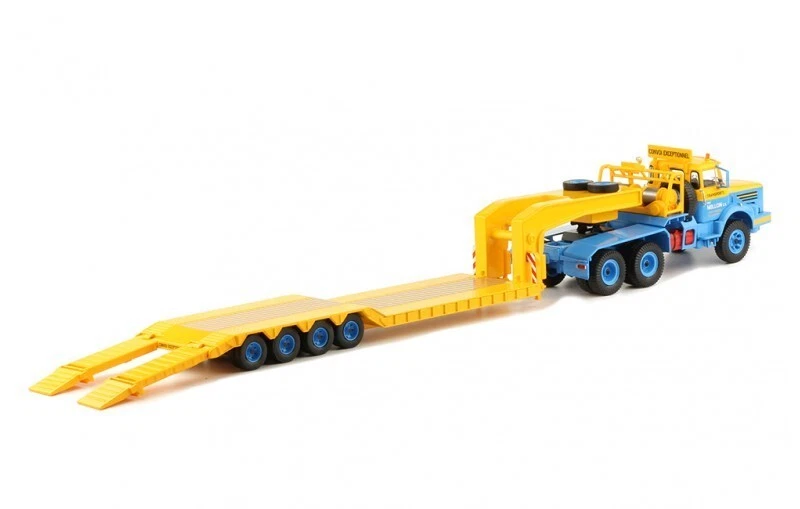 IXO 1/43 TTR011 BERLIET TBO 15 M3 6x4 1960 Handling Mch. Porte Engin bleu/jaune - Immagine 4 di 4