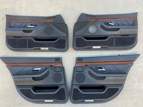 95-01 BMW e38 740i Series Black Driver/ Passenger Front / Rear Door ...