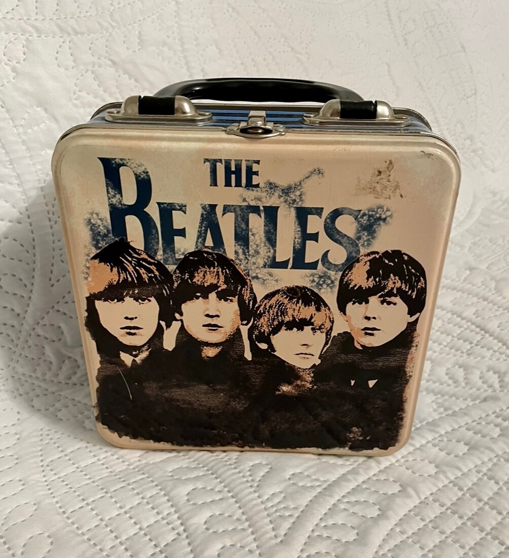 The Beatles Vintage Style "For Sale" Locking Tin Tote / Lunch Box With