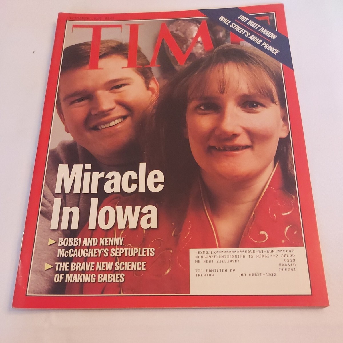 1997 December 1, TIME Magazine, Bobbi & Kenny McCaughey's