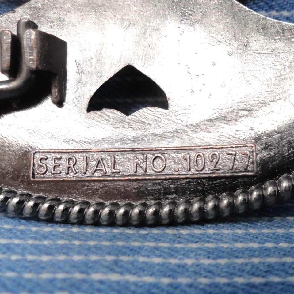 Western Floral Scroll Belt Buckle Cowgirl Rhinestones Statement Vtg 90s .TWY988 - Image 4 of 4