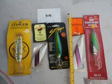 Salmon Flutter Spoon ,Trout Salmon Downrigger ,Troll ,Bait ,Glow, Lake Ontario