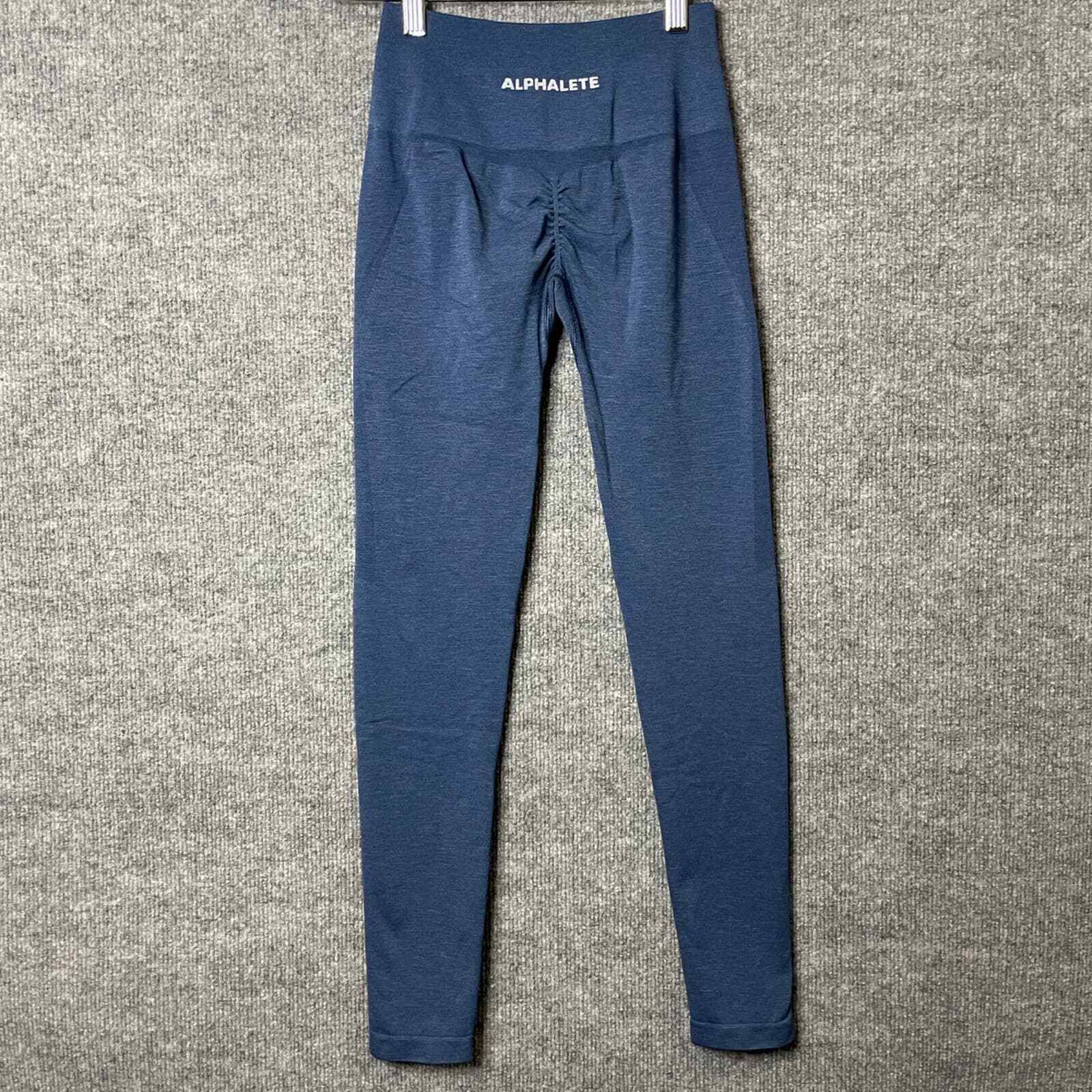 Alphalete Blue Amplify Leggings 25” Size Small Gem