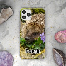 Personalised Hedgehog Phone Case, Woodland Animal iPhone 13, 14 Case, For S23