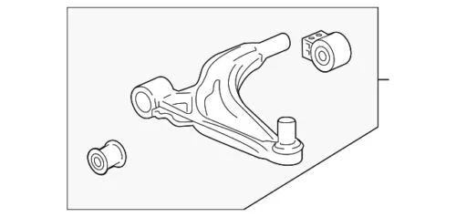 Brazo de control inferior delantero derecho GM Chevrolet Cruze 2016-2019 OEM NUEVO 39089343 Foto 3 de 4