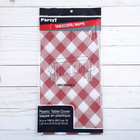 Party Plastic Table Cover 54 x 108 Checked Red White Picnic