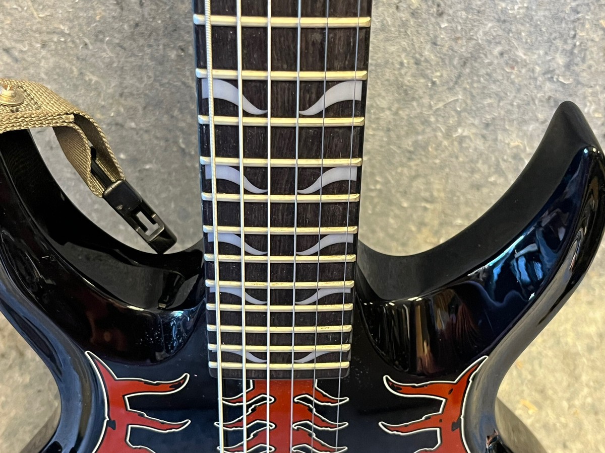 Schecter 6 String Diamond Series Devil Spine Red Electric Schecter 6 String Diamond Series Devil Spine Red Electric