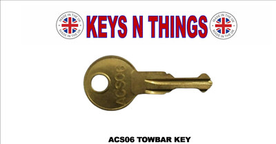 2X WITTER, TOW TRUST TT THULE, GDW, PCT & BRINKS ACS06 ACS 06 ACS6 TOWBAR KEYS