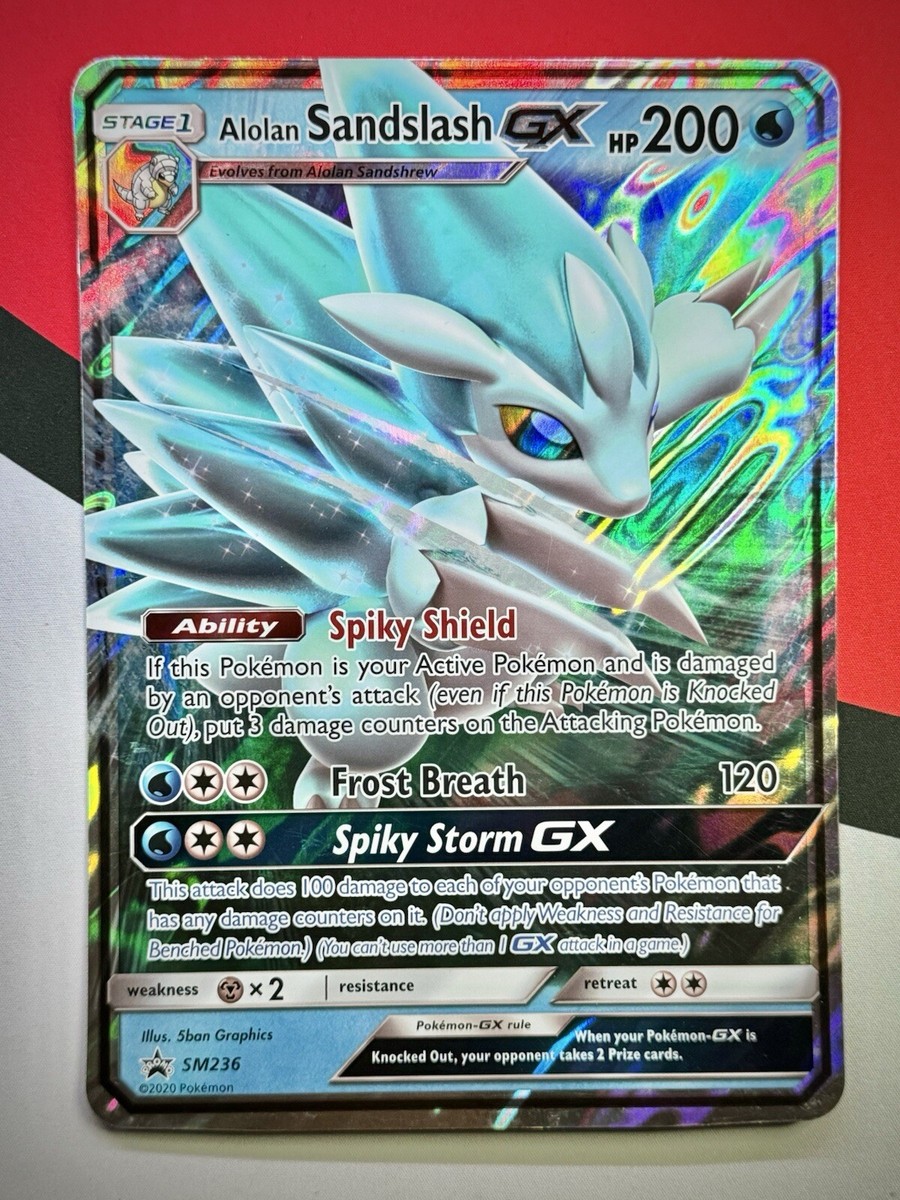 JUMBO Alolan Sandslash GX Oversized Promo SM236 Full Art