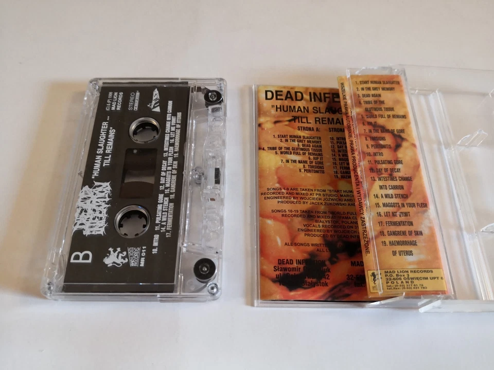 Dead Infection  Human Slaughter... Till Remains MC Cassette Carcass Repulsion - Image 2 of 4