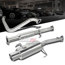 4muffler Tip Stainless Steel Exhaust Catback System For 92-96 Prelude Bb H2223