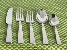 Mikasa SIMPATICO Stainless 18/10 Satin Handle Banded Heel Flatware CHOICE B49N