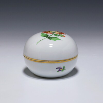 Herend Porzellan Dose Blumendekor 6032/GV - I. Wahl