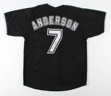 TIM ANDERSON AUTOGRAPHED CUSTOM JERSEY (CHICAGO WHITE SOX) - JSA COA!