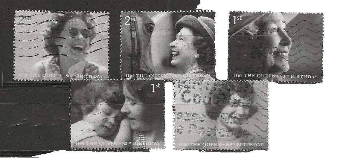 Royalty usado estampillas británicas