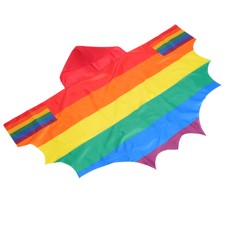 Convenient Polyester Comfortable Pride Flag Cape Rainbow Pride Cape