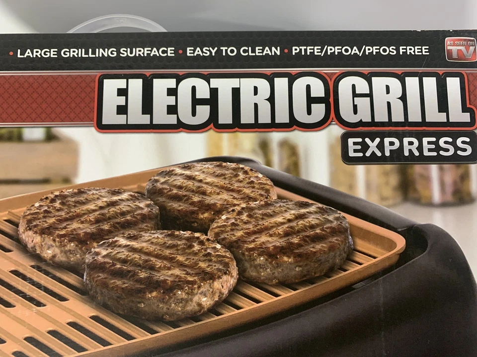 "Parrilla eléctrica interior Gotham Steel Express con superficie antiadherente de cobre ~ NUEVA 18""x12""" Foto 3 de 4