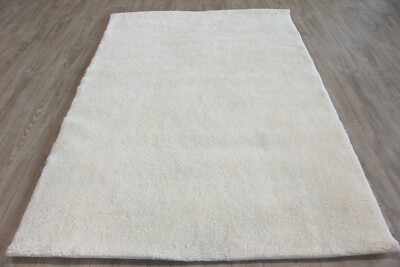 Natur Berberteppich 1 wollweiss 15/15 S aus Marokko (ca. 45.000 Florfäden / m2 )