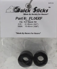 QUICKSLICKS FL06XF SILICONE TIRES FOR FLY MARCH 761 F1 1/32 SLOT CARS PART