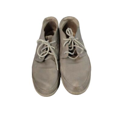 Ecco Men's light grey leather with leather tie casual shoes