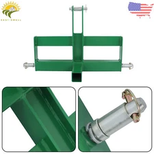 3 Point 2" Receiver Hitch Drawbar For CAT 1 Tractor W/Suitcase Weight Brackets