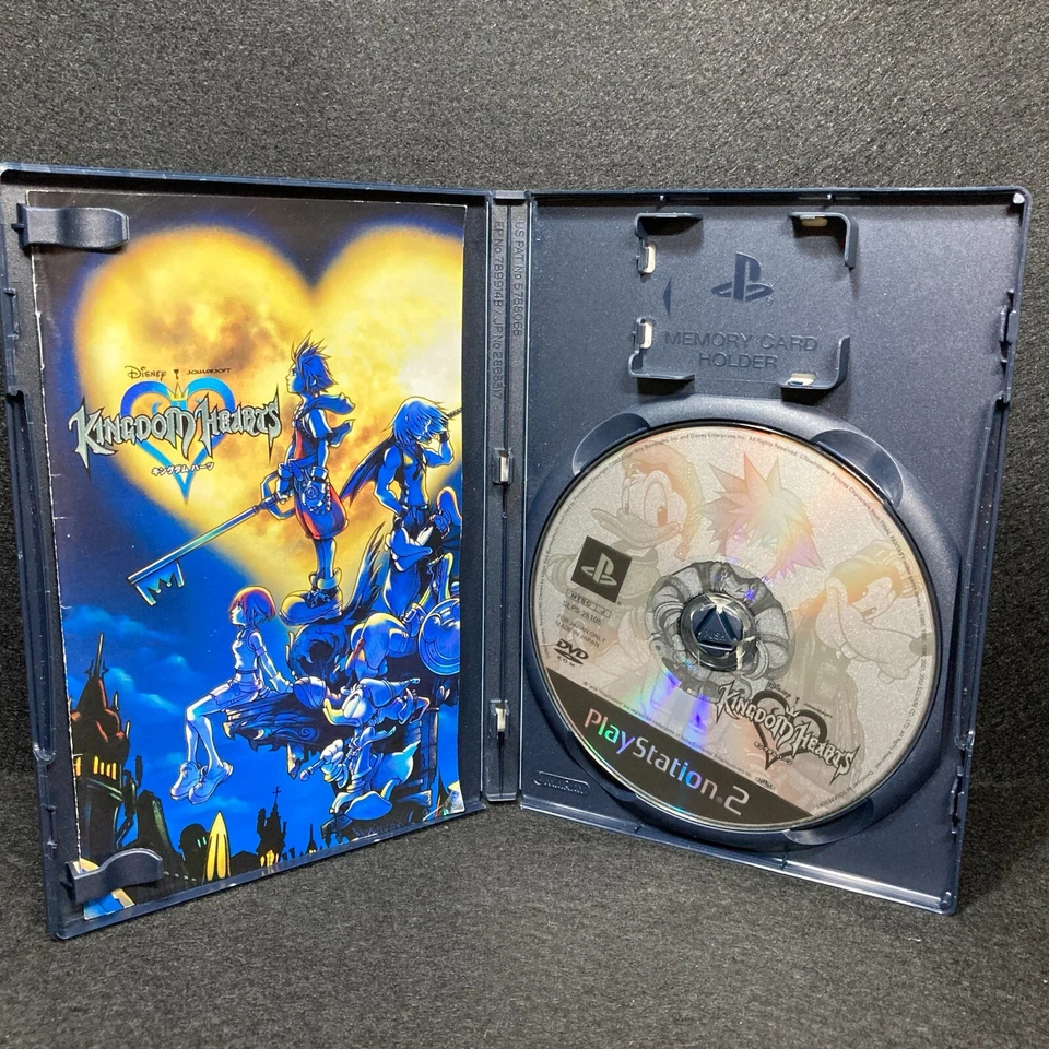 PS2 Kingdom Hearts & Final Mix &2 & 2 Final Mix, Complete with post card Japan - Image 3 of 4