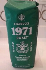 Starbucks 1971 Roast Whole Bean Coffee. 1lb Bag Exp Aug2026
