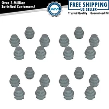 Dorman Wheel Lug Nut Caps Gray Kit for Buick Chevy Buick Pontiac Saturn
